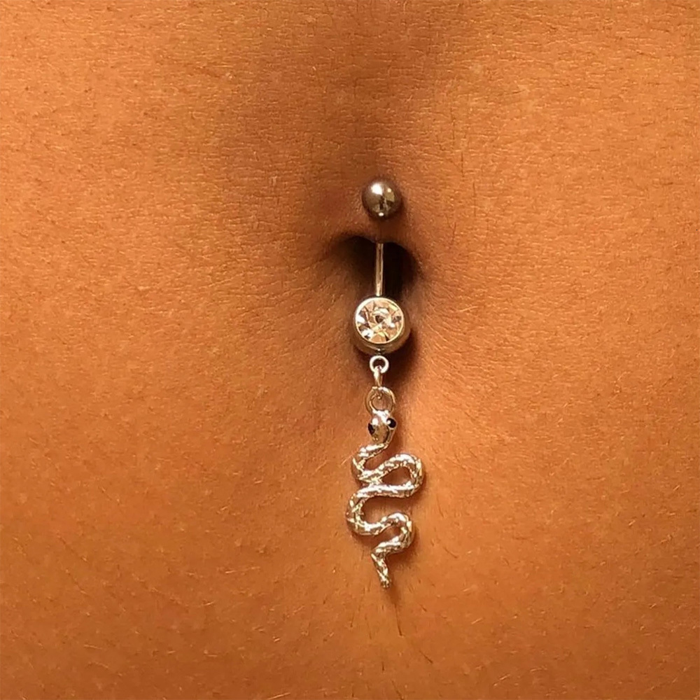 Navel Bell Button Rings Sexy Snake Pendant Belly Nail Crystal Fashion Stainless Steel Piercing Body Jewelry For Women Girls Nightclub 221208
Navel Bell Button Rings Sexy Snake Pendant Belly Nail Crystal Fashion Stainless Steel Piercing Body Jewelry For Women Girls Nightclub 221208