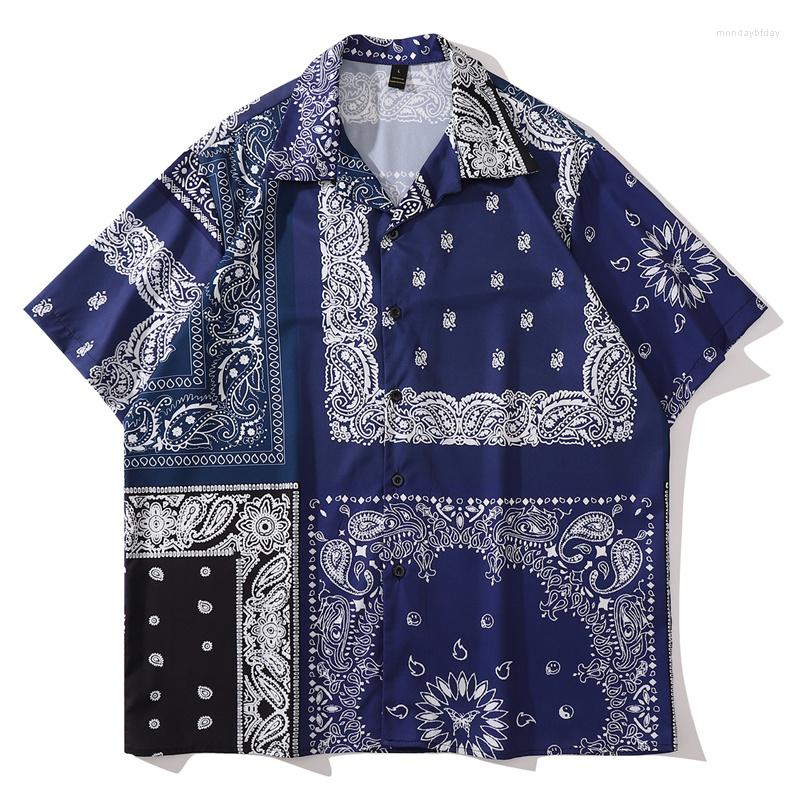 Men's Casual Shirts 2022 Hip Hop Streetwear Men Cashew Flowers Print Vintage Hawaiian Shirt Summer Harajuku Short Sleeve Beach Camisas, Blue
Men's Casual Shirts 2022 Hip Hop Streetwear Men Cashew Flowers Print Vintage Hawaiian Shirt Summer Harajuku Short Sleeve Beach Camisas, Blue