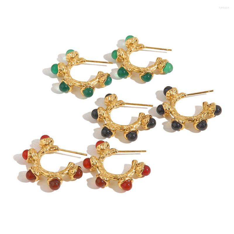 Stud Earrings Youthway Vintage Textured Natural Stone Personality Statement 18K Gold Plate Waterproof Jewelry
Stud Earrings Youthway Vintage Textured Natural Stone Personality Statement 18K Gold Plate Waterproof Jewelry