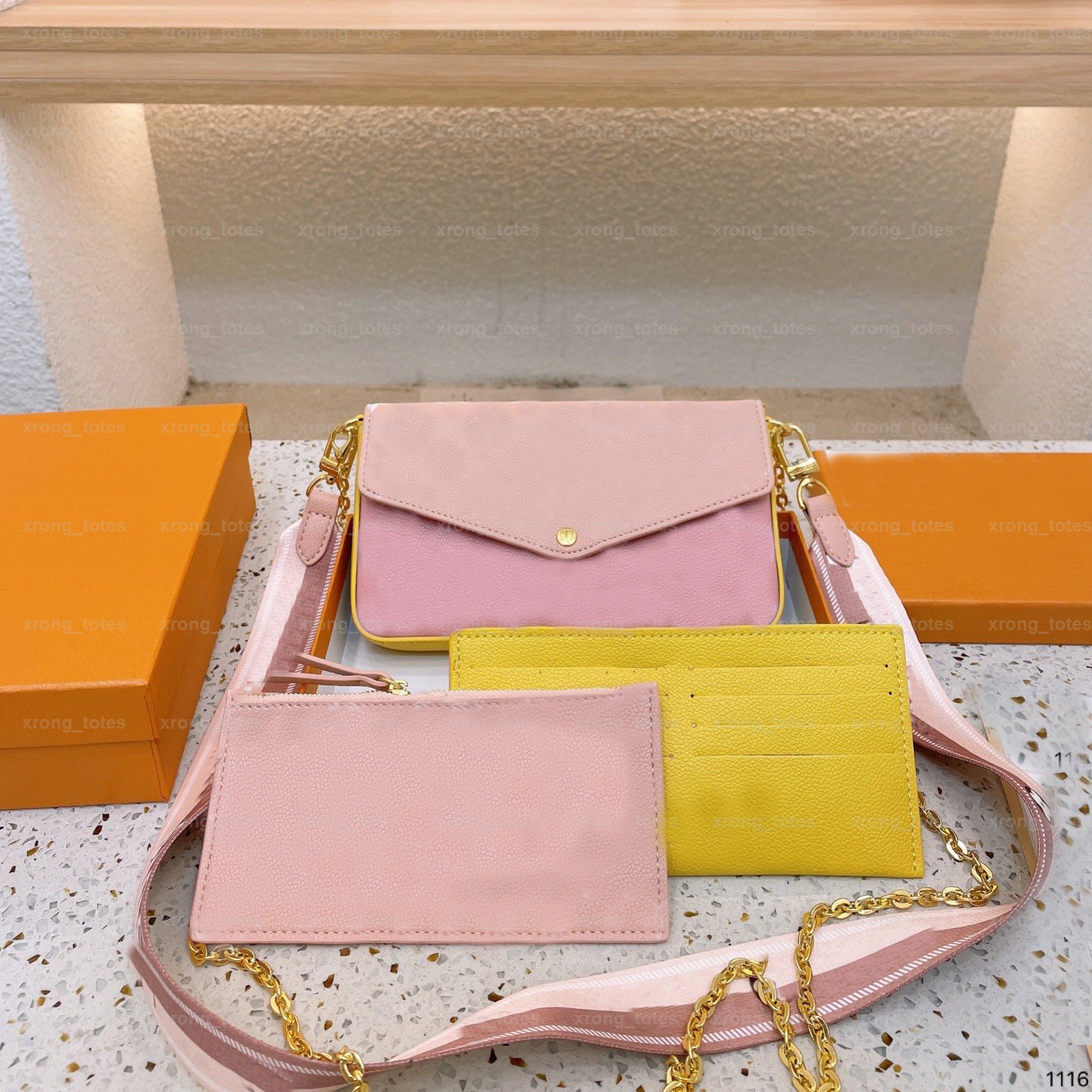 Handbags Purses Bags Designers Wallets Fashion Women Shoulder Bag Three-piece Combination Bag 21cm With Box Crossbody Designer Handbag Purse
Handbags Purses Bags Designers Wallets Fashion Women Shoulder Bag Three-piece Combination Bag 21cm With Box Crossbody Designer Handbag Purse