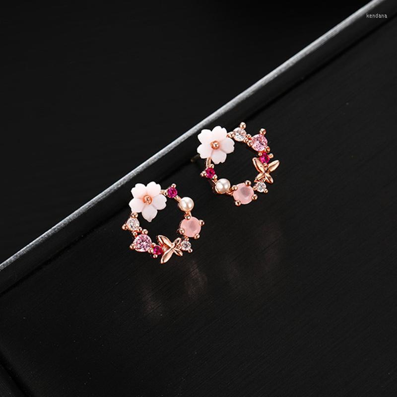 Stud Earrings Flower Earring Korean Design Fashion Jewelry Exquisite Inlay Color Zircon Butterfly Garland Women Gifts
Stud Earrings Flower Earring Korean Design Fashion Jewelry Exquisite Inlay Color Zircon Butterfly Garland Women Gifts