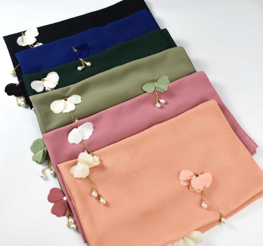 Ethnic Clothing 20pcs/lot Flower Pendant Hijab Bow Chiffon Solid Muslim Head Scarf Ladies Shawl And Wrap Female Foulard Stoles
Ethnic Clothing 20pcs/lot Flower Pendant Hijab Bow Chiffon Solid Muslim Head Scarf Ladies Shawl And Wrap Female Foulard Stoles