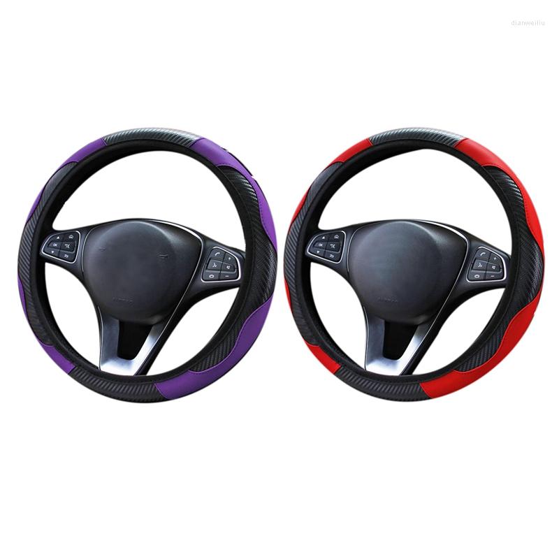 Steering Wheel Covers 2X Car Cover Breathable Non-Slip For Decoration Purple & Dark Red
Steering Wheel Covers 2X Car Cover Breathable Non-Slip For Decoration Purple & Dark Red