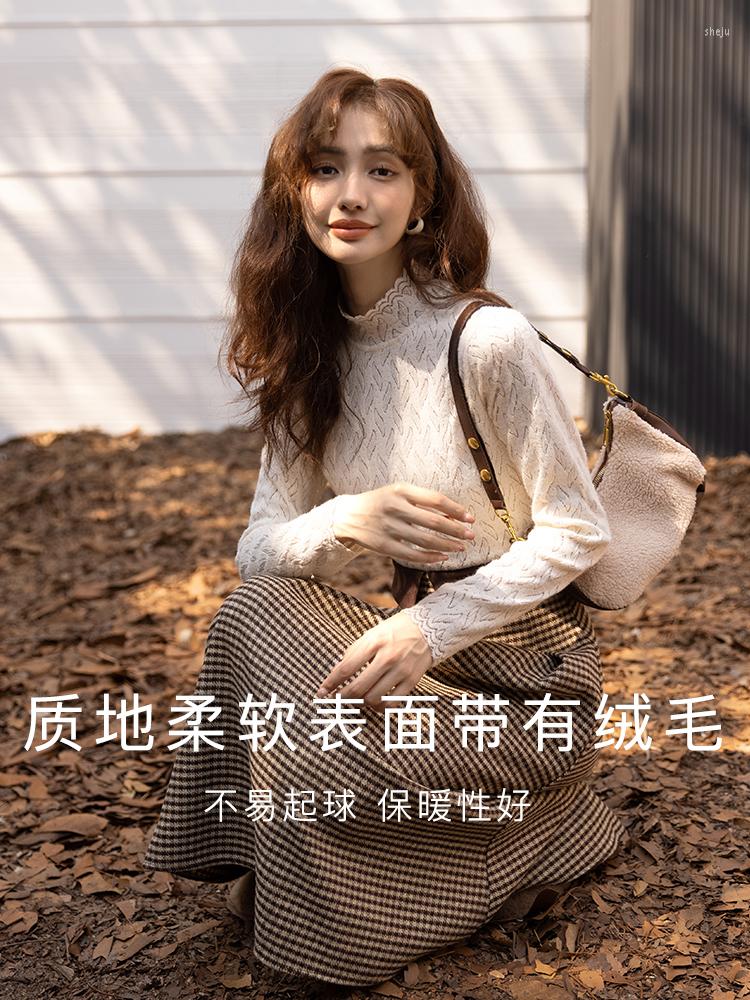 Women' Blouses MISHOW Autumn Winter 2022 Lace Tops For Women Half High Collar Bottoming Slim Solid Sweet Pullover Female Clothing, Black
Women' Blouses MISHOW Autumn Winter 2022 Lace Tops For Women Half High Collar Bottoming Slim Solid Sweet Pullover Female Clothing, Black