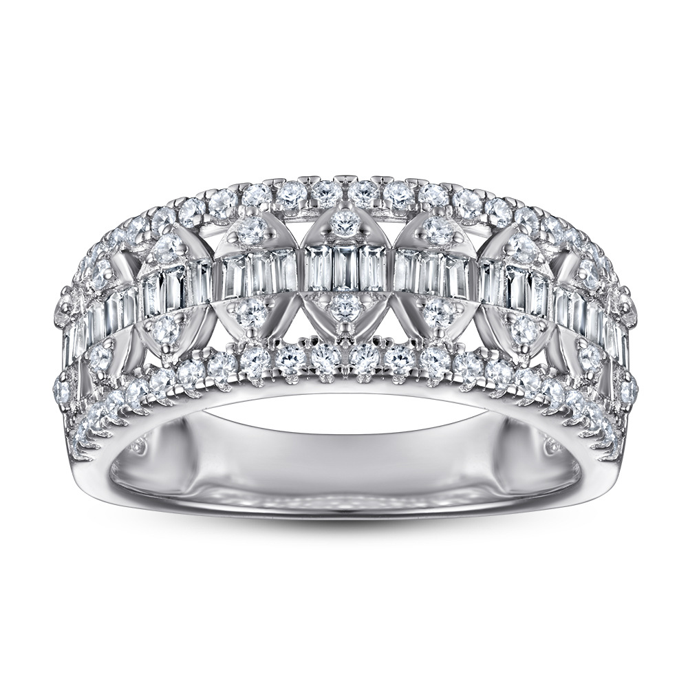 Wedding Accessories Pure Silver Engagement Rings Fadeless Single Diamond Birdal Ring Proposal Ring No Fading Ladies Jewelry TL-492
Wedding Accessories Pure Silver Engagement Rings Fadeless Single Diamond Birdal Ring Proposal Ring No Fading Ladies Jewelry TL-492