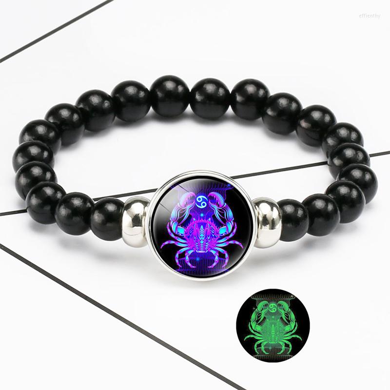 Strand NIUYITID Luminous Twelve Constellations Bracelet Men Snap Button Jewelry Black Stone Bead Women Wholesale
Strand NIUYITID Luminous Twelve Constellations Bracelet Men Snap Button Jewelry Black Stone Bead Women Wholesale