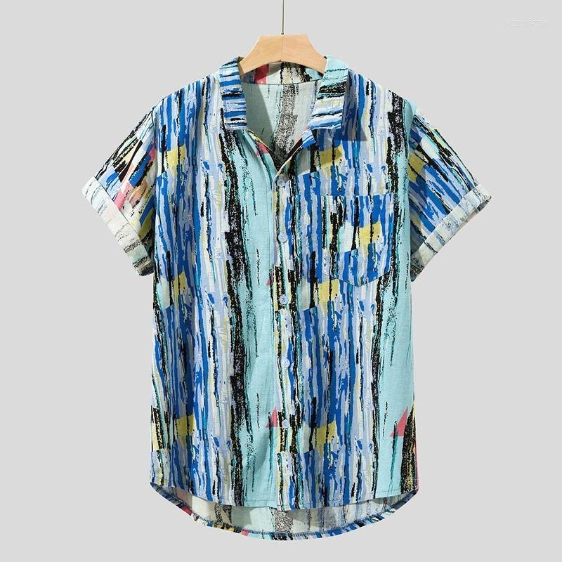Men's Casual Shirts Men Clothing Summer T-shirts Mens Printed Hawaiian Loose Beachwear Short Sleeve Buttons Shirt Breathable Cool Tops, Blue
Men's Casual Shirts Men Clothing Summer T-shirts Mens Printed Hawaiian Loose Beachwear Short Sleeve Buttons Shirt Breathable Cool Tops, Blue