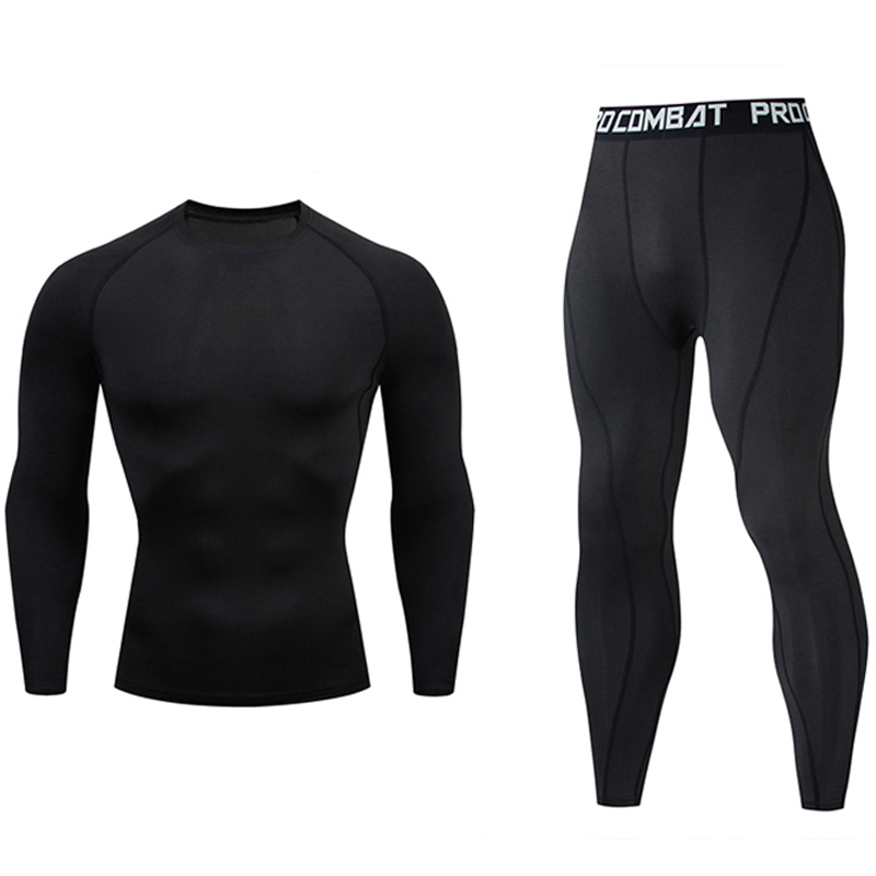Men's Tracksuits Running Set Gym Jogging Thermo underwear xxxxl Second skin Compression Fitness MMA rashgard Male Quick dry Track suit 221208, Black
Men's Tracksuits Running Set Gym Jogging Thermo underwear xxxxl Second skin Compression Fitness MMA rashgard Male Quick dry Track suit 221208, Black