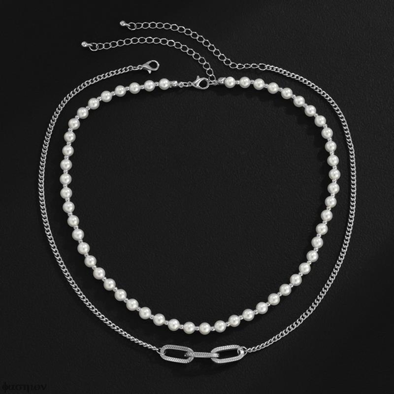 Choker Chokers Men Hip Hop Style Geometric Chain Necklace Statement Jewelry Gift Vintage Double Layer Imitation Pearl For WomenChokers
Choker Chokers Men Hip Hop Style Geometric Chain Necklace Statement Jewelry Gift Vintage Double Layer Imitation Pearl For WomenChokers