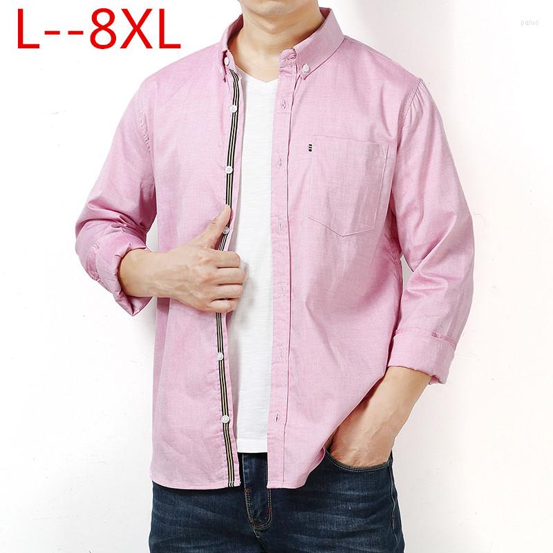 Men's Casual Shirts Mens Spring Autumn Oxford Long Sleeve Cotton Shirt Solid 5XL 6XL 8XL Big Size Camisa Social Masculina, Blue
Men's Casual Shirts Mens Spring Autumn Oxford Long Sleeve Cotton Shirt Solid 5XL 6XL 8XL Big Size Camisa Social Masculina, Blue