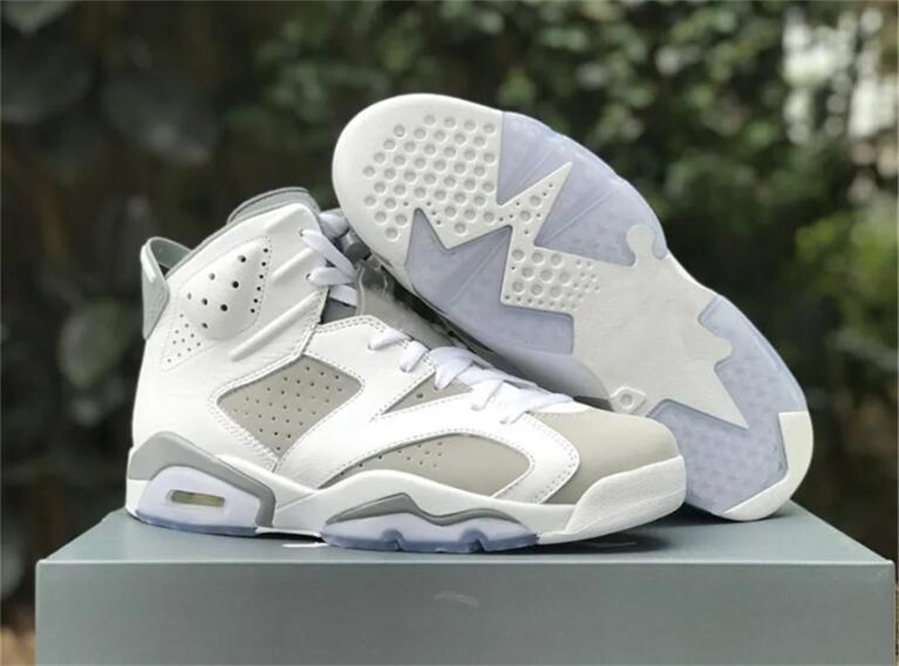 2023 Release Authentic 6 Cool Grey Shoes 6S White Leather Medium Grey CT8529-100 Men Women Sports Sneakers Trainers With Special box US7-13
2023 Release Authentic 6 Cool Grey Shoes 6S White Leather Medium Grey CT8529-100 Men Women Sports Sneakers Trainers With Special box US7-13