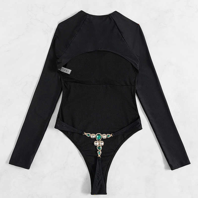 Swim Wear New Sexy Backless Diamond Bikini Long Sleeve Female Swimwear One Piece Swimsuit Women Monokini Bather Bathing Suit Swim Bodysuit T221208
Swim Wear New Sexy Backless Diamond Bikini Long Sleeve Female Swimwear One Piece Swimsuit Women Monokini Bather Bathing Suit Swim Bodysuit T221208