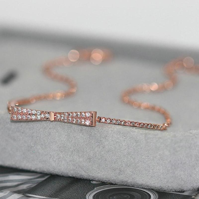 Link Bracelets Bracelet For Women Girl Sweet Delicate Bowknot Full CZ Zircon Rose Gold Color Silver Wedding Gift Fashion Jewelry H203
Link Bracelets Bracelet For Women Girl Sweet Delicate Bowknot Full CZ Zircon Rose Gold Color Silver Wedding Gift Fashion Jewelry H203