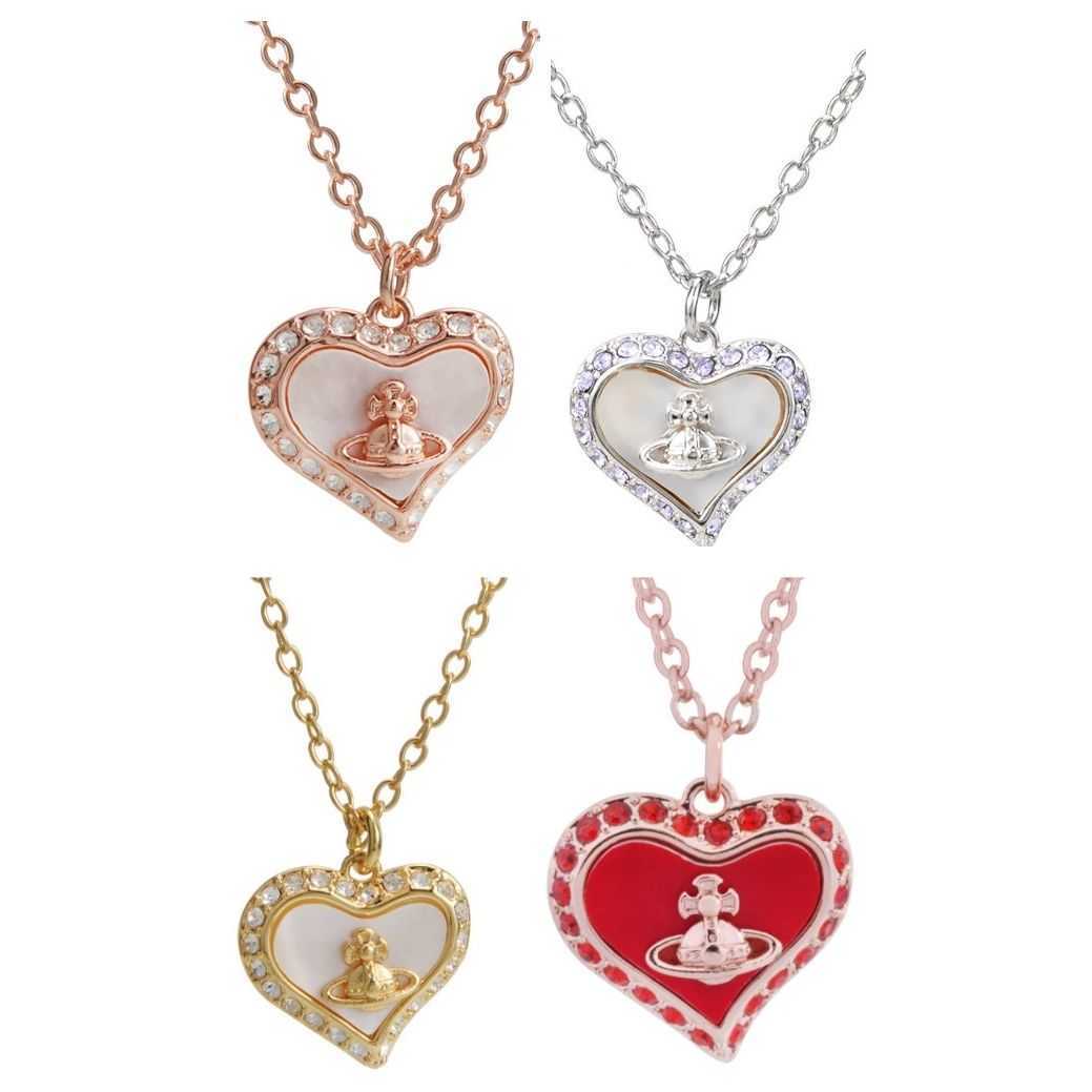 Designer viviai necklace Western Empress Love Shell Shinestone Necklace Rose Silver In Girl
Designer viviai necklace Western Empress Love Shell Shinestone Necklace Rose Silver In Girl