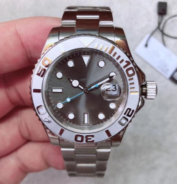 ST904 Men's Automatic Mechanical Watch 40MM Luxury Designer Brand YACHT Ceramic Silver Steel MASTER Sapphire Glass Gray Dial rebirth wristwatch
ST904 Men's Automatic Mechanical Watch 40MM Luxury Designer Brand YACHT Ceramic Silver Steel MASTER Sapphire Glass Gray Dial rebirth wristwatch