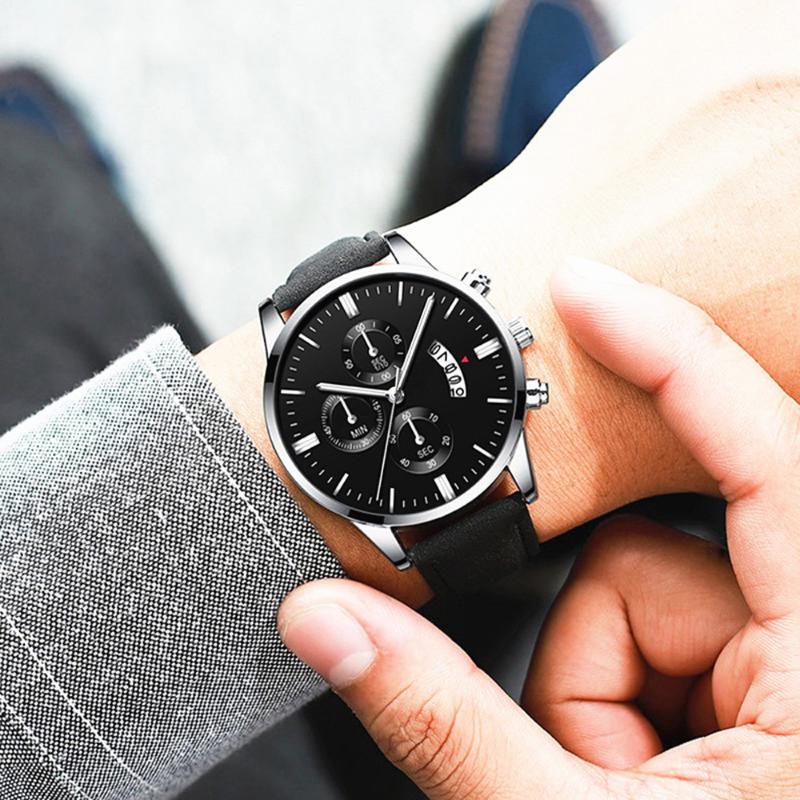 Wristwatches Men Watch Fashion Sport Wrist Alloy Case Leather Band Quartz Business Wristwatch Calendar Clock Gift, 02 silver-white
Wristwatches Men Watch Fashion Sport Wrist Alloy Case Leather Band Quartz Business Wristwatch Calendar Clock Gift, 02 silver-white