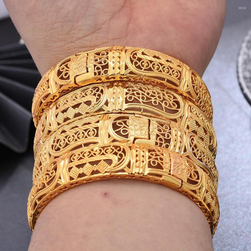Bangle 24k 4Pcs Gold Color Bangles For Women African Bridal Bracelet&Bangles Wedding Gifts Ethiopian Jewelry
Bangle 24k 4Pcs Gold Color Bangles For Women African Bridal Bracelet&Bangles Wedding Gifts Ethiopian Jewelry