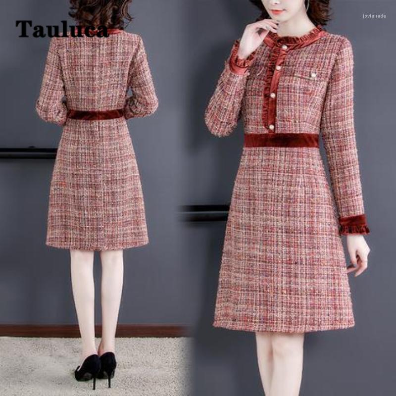 Casual Dresses Brick Red Little Fragrant Dress Women' Woolen Long Sleeved High Waist Medium 2022 Autumn Winter Elegant Tweed Skirt
Casual Dresses Brick Red Little Fragrant Dress Women' Woolen Long Sleeved High Waist Medium 2022 Autumn Winter Elegant Tweed Skirt