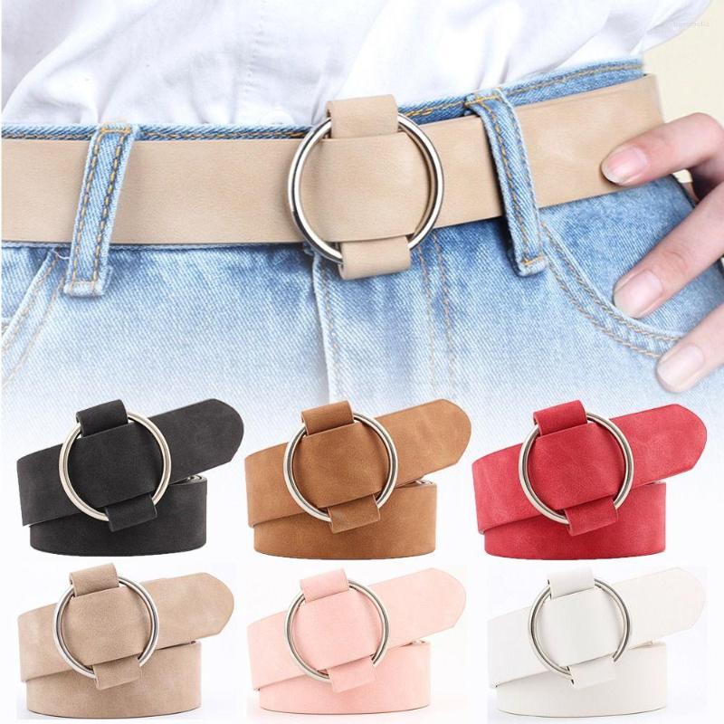Belts Women Leather Belt Fashion Round Metal Buckle Female Leisure Dress Jeans Wild Without Pin Strap All-match Lady Adjustable, Red
Belts Women Leather Belt Fashion Round Metal Buckle Female Leisure Dress Jeans Wild Without Pin Strap All-match Lady Adjustable, Red