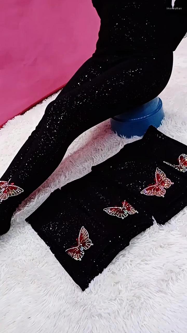 Women's Leggings Heavy Rhinestone Shiny Elastic Waist Black Velvet Women Winter Loose Oversized Versatile Slimming Thicken Legging Pants
Women's Leggings Heavy Rhinestone Shiny Elastic Waist Black Velvet Women Winter Loose Oversized Versatile Slimming Thicken Legging Pants