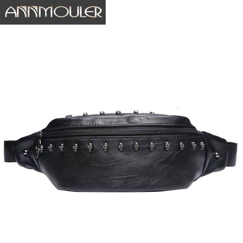 Waist Bags Annmouler Fashion Unisex Pack Pu Leather Skull Chest Black Shoulder Phone Pouch Large Men Women Fanny Bum 221208, Black4
Waist Bags Annmouler Fashion Unisex Pack Pu Leather Skull Chest Black Shoulder Phone Pouch Large Men Women Fanny Bum 221208, Black4