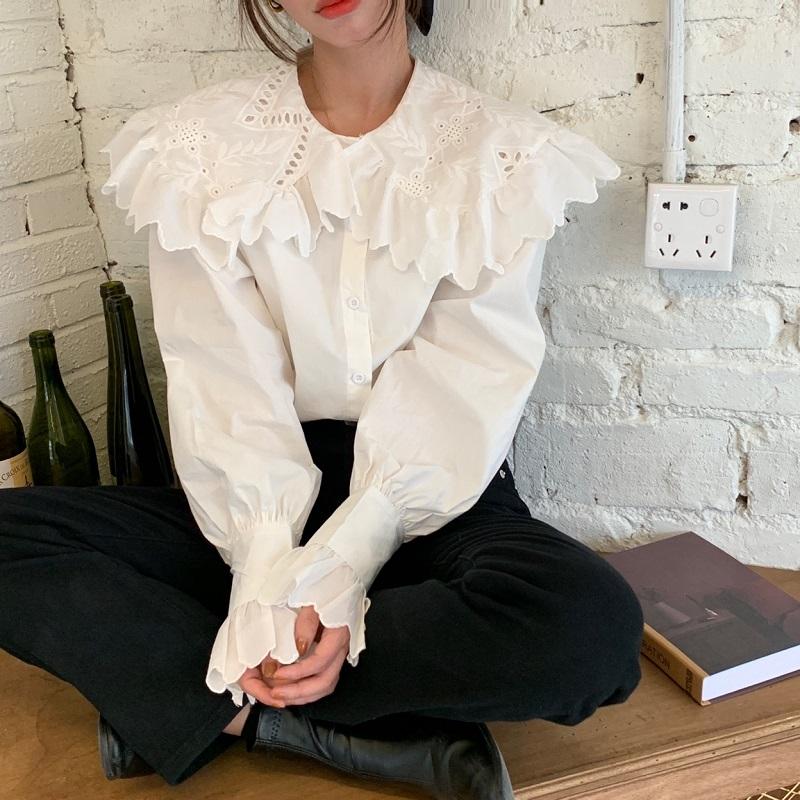 Women's Blouses & Shirts Hzirip 2022 Hook Flowers Fashion Sweet Flare Sleeves Loose Vintage Lady OL All Match Women High Quality, Photo color
Women's Blouses & Shirts Hzirip 2022 Hook Flowers Fashion Sweet Flare Sleeves Loose Vintage Lady OL All Match Women High Quality, Photo color