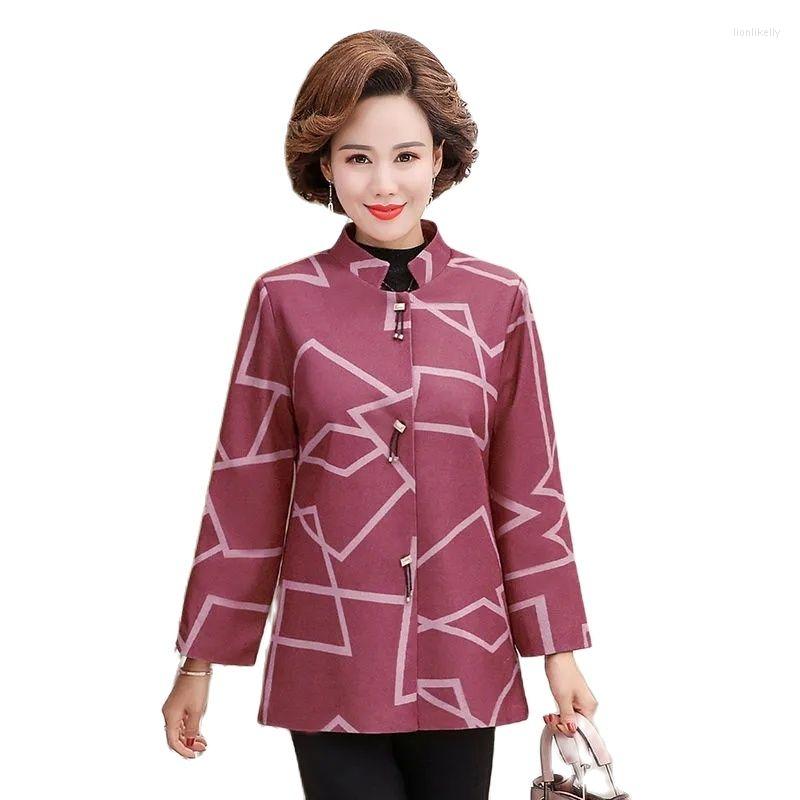 Women's Trench Coats Women's Coat Middle-Aged Elderly Women 2022 Spring Autumn Stand Collar Printing Outerwear Tops Female 5XL, Red
Women's Trench Coats Women's Coat Middle-Aged Elderly Women 2022 Spring Autumn Stand Collar Printing Outerwear Tops Female 5XL, Red