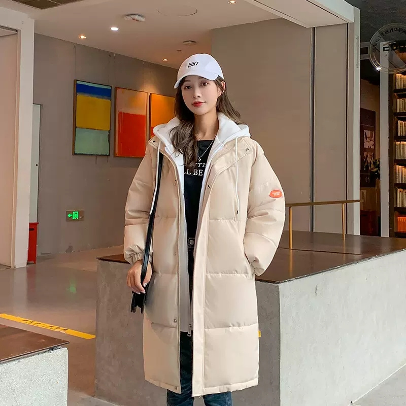 Women' Down Parkas Female Winter Cotton Coats Women Loose Coat Midlength Trendy 221207, Creamy-white
Women' Down Parkas Female Winter Cotton Coats Women Loose Coat Midlength Trendy 221207, Creamy-white