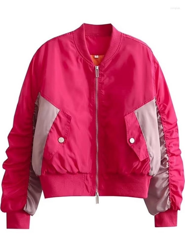 Women' Down MESTTRAF Sexy 2022 Women Splicing Warm Bomber Jackets Vintage Long Sleeve Zipper Stand Collar With Pockets Female Outerwear, Picture shown
Women' Down MESTTRAF Sexy 2022 Women Splicing Warm Bomber Jackets Vintage Long Sleeve Zipper Stand Collar With Pockets Female Outerwear, Picture shown