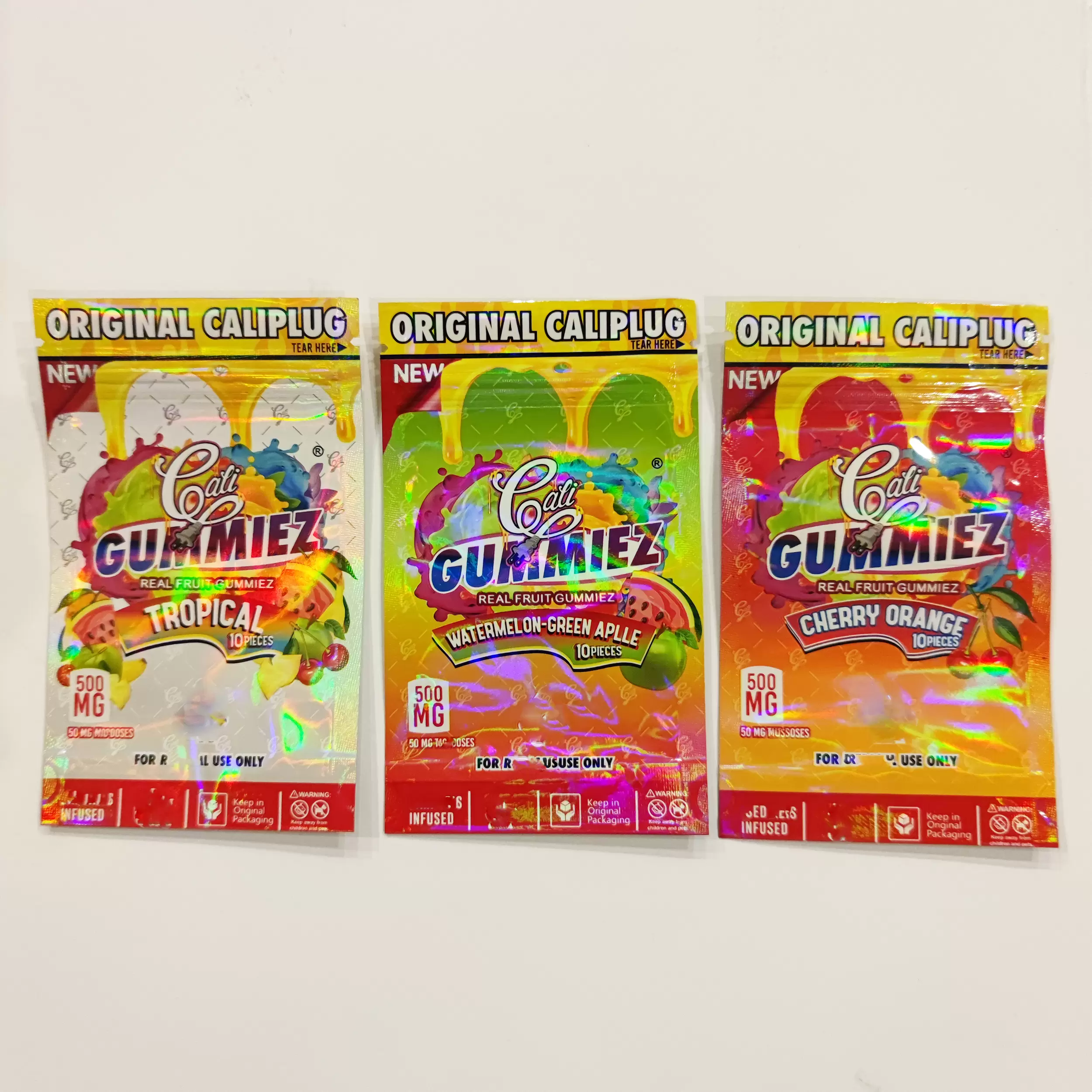 INFUSED Cali gummiez real Treat Plug Edibles Package Mylar Bags caliplug Edible Topical Watermellon Gummi Packages Bag Resealable candy gummy Packing
INFUSED Cali gummiez real Treat Plug Edibles Package Mylar Bags caliplug Edible Topical Watermellon Gummi Packages Bag Resealable candy gummy Packing