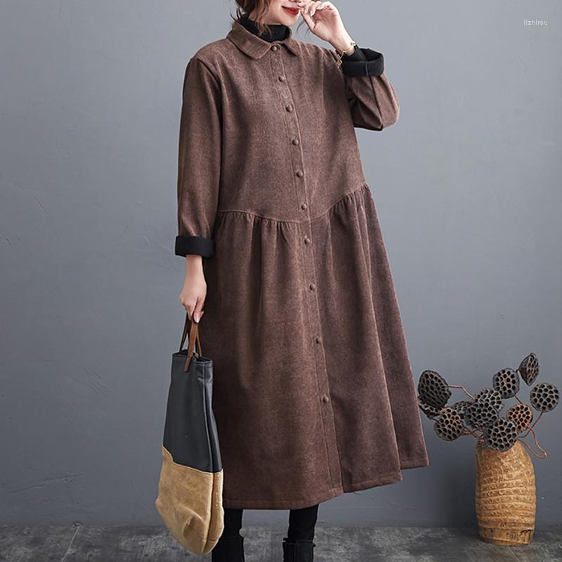 Women's Trench Coats Corduroy Thicken Fleece Warm Vintage Winter Single Breasted Lady Outdoor Work Women Casual Outwear, Black
Women's Trench Coats Corduroy Thicken Fleece Warm Vintage Winter Single Breasted Lady Outdoor Work Women Casual Outwear, Black