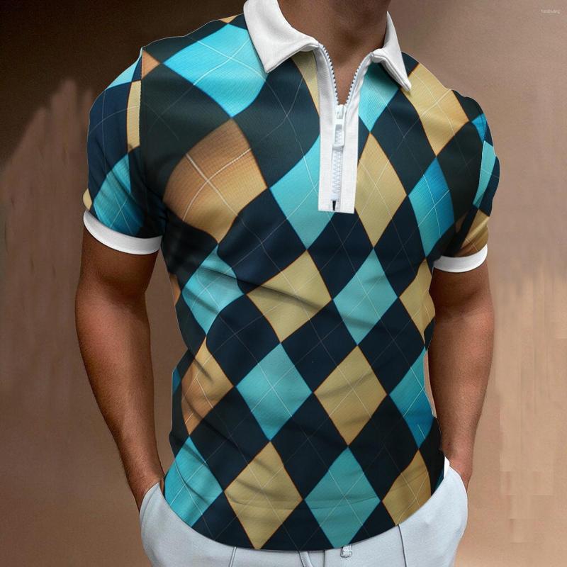 Men's Polos 2022 Argyle Summer Casual Polo Shirt Men Short Sleeve Business Fashion Design Tops Tee Dress Brand Clothing, Blue
Men's Polos 2022 Argyle Summer Casual Polo Shirt Men Short Sleeve Business Fashion Design Tops Tee Dress Brand Clothing, Blue