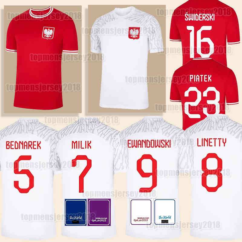 2022 2023 POLAND Soccer Jerseys Polonia LEWANDOWSKI ZIELINSKI MILIK ZALEWSKI SZYMANSKI PISZCZEK GROSICKI Polish football Shirt Polen 22 23 Pologne BEDNAREK MEN, Men (bo lan)+patch
2022 2023 POLAND Soccer Jerseys Polonia LEWANDOWSKI ZIELINSKI MILIK ZALEWSKI SZYMANSKI PISZCZEK GROSICKI Polish football Shirt Polen 22 23 Pologne BEDNAREK MEN, Men (bo lan)+patch