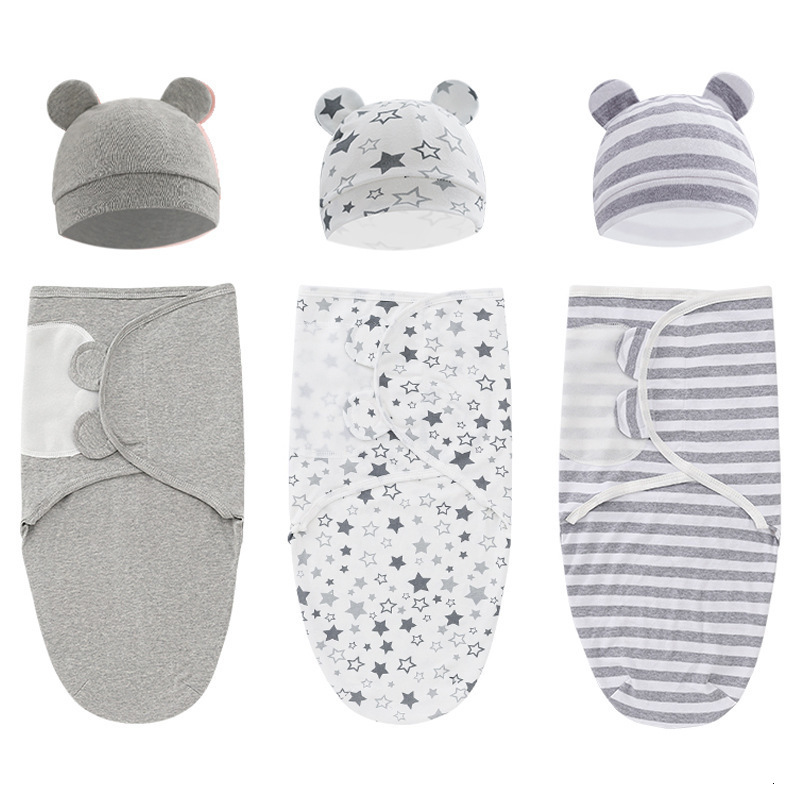 Blankets Swaddling 100% Organic Cotton Baby Swaddle Blanket Wrap Hat Set for Infant Adjustable born 03 Month 221208, Space set
Blankets Swaddling 100% Organic Cotton Baby Swaddle Blanket Wrap Hat Set for Infant Adjustable born 03 Month 221208, Space set