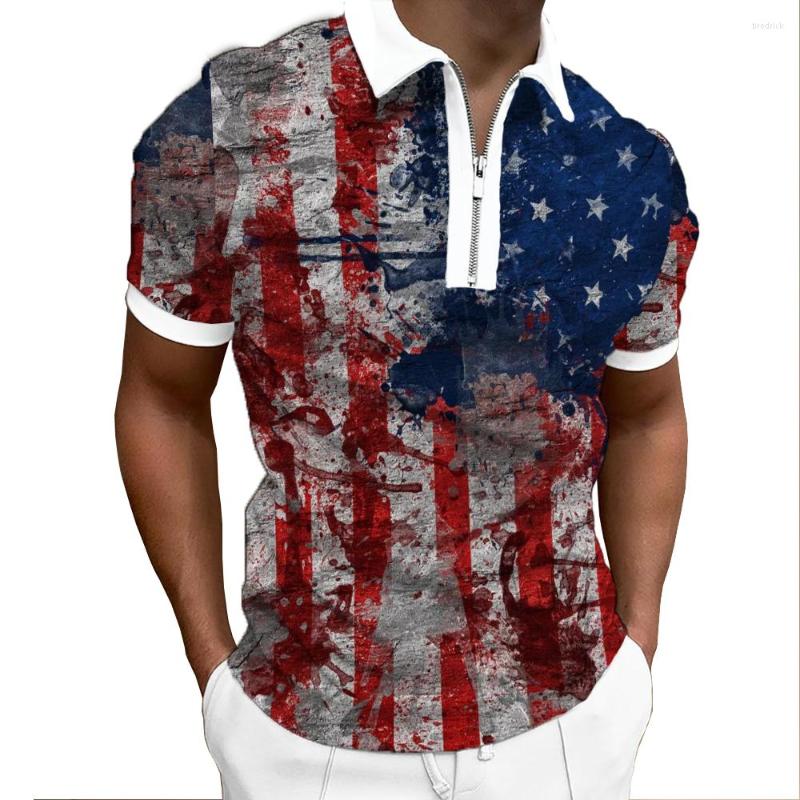 Men' Casual Shirts American Flag Polo Shirt For Men Print Zipper 3d Short Sleeve Graffiti Golf Turn-Down Collar Gothic Mens Clothing, Dwgq-05
Men' Casual Shirts American Flag Polo Shirt For Men Print Zipper 3d Short Sleeve Graffiti Golf Turn-Down Collar Gothic Mens Clothing, Dwgq-05