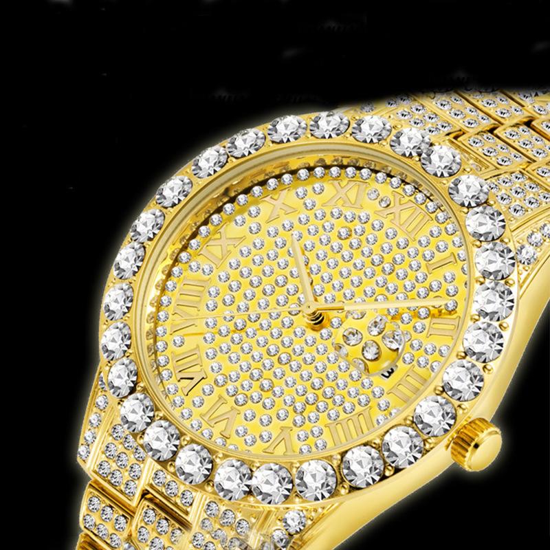 Wristwatches Luxury Hip Hop Iced Out Watch Gold Sliver Diamond Top Brand For Men Quartz Wristwatch Relogio Masculino Watches Reloj, B black
Wristwatches Luxury Hip Hop Iced Out Watch Gold Sliver Diamond Top Brand For Men Quartz Wristwatch Relogio Masculino Watches Reloj, B black
