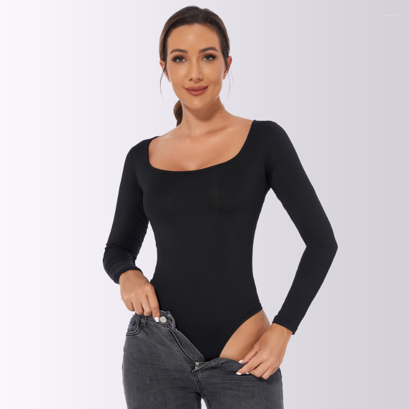 Women's Shapers Sexy Women Bodysuits Undershirts Long Sleeve O-neck Fitness Jumpsuits Bodycon Rompers Tops One-pieces Underwear Outfits, Black
Women's Shapers Sexy Women Bodysuits Undershirts Long Sleeve O-neck Fitness Jumpsuits Bodycon Rompers Tops One-pieces Underwear Outfits, Black