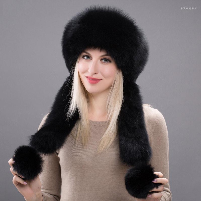 Berets Real Fur Women's Bomber Hats With Top Pompon Fall Winter Ear Hat Russian Outdoor Warm HHY 17-19
Berets Real Fur Women's Bomber Hats With Top Pompon Fall Winter Ear Hat Russian Outdoor Warm HHY 17-19