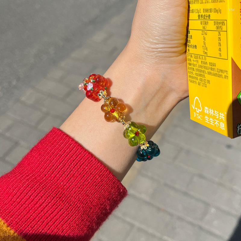 Strand Handmade Sweet Coloured Glaze Flower Bracelet Bangle For Women Girl Party Jewelry Accessories Wholesale
Strand Handmade Sweet Coloured Glaze Flower Bracelet Bangle For Women Girl Party Jewelry Accessories Wholesale