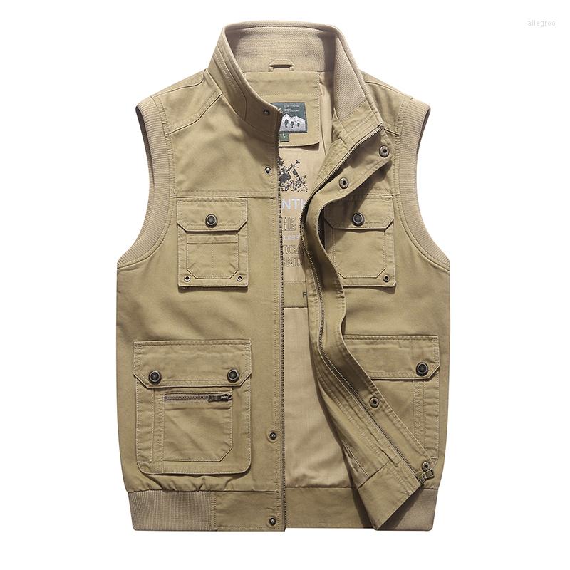 Men's Vests Autumn Winter Vest Men Casual Cotton Stand Collar Male With Many Pockets Sleeveless Jacket Outwear Plus Size - 7XL 8XL, Black
Men's Vests Autumn Winter Vest Men Casual Cotton Stand Collar Male With Many Pockets Sleeveless Jacket Outwear Plus Size - 7XL 8XL, Black