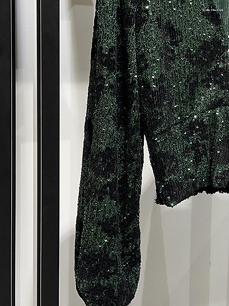 Women' Blouses Glossy Sequined Women Blouse Deep V 2023 Spring Fashion Long Lantern Sleeve Shirt For Ladies
Women' Blouses Glossy Sequined Women Blouse Deep V 2023 Spring Fashion Long Lantern Sleeve Shirt For Ladies