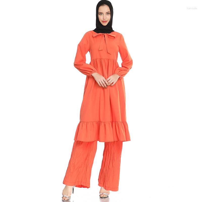 Ethnic Clothing Palestine Muslim Women's Casual Large Size Suit Abaya Islamic Style Dress Pants Two-piece Fashion Ramadan
Ethnic Clothing Palestine Muslim Women's Casual Large Size Suit Abaya Islamic Style Dress Pants Two-piece Fashion Ramadan