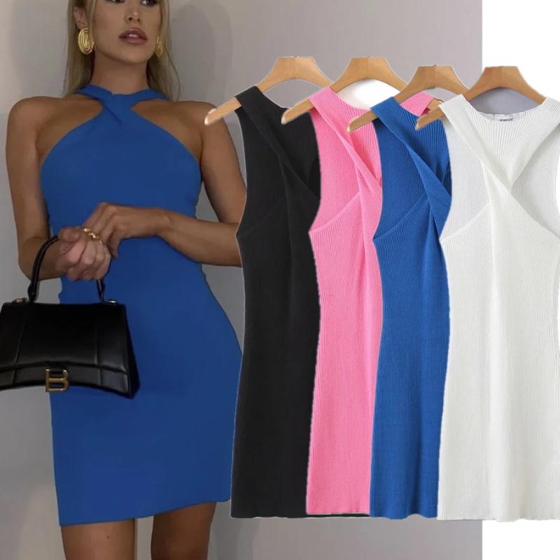 Casual Dresses Jenny&Dave Summer Dress Women Vestidos Ins Fashion Blogger Vintage Bow Sexy Halter Knitted Solid Sheath Party, Black
Casual Dresses Jenny&Dave Summer Dress Women Vestidos Ins Fashion Blogger Vintage Bow Sexy Halter Knitted Solid Sheath Party, Black