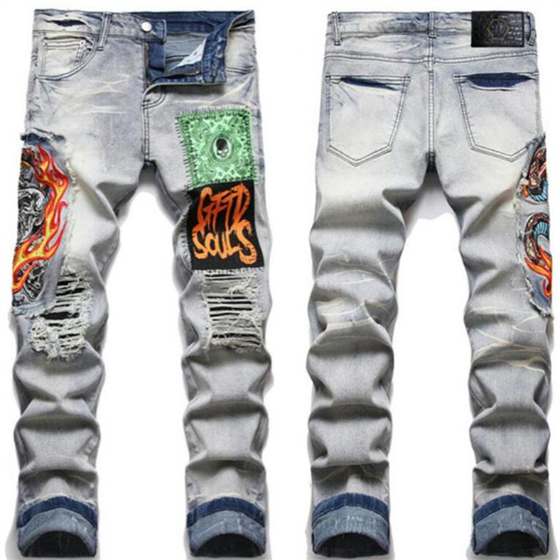 NEW Men's Jeans European American high street fashion brand PP men Designer Jeans Motorcycle Denim Mens jean, Blue
NEW Men's Jeans European American high street fashion brand PP men Designer Jeans Motorcycle Denim Mens jean, Blue