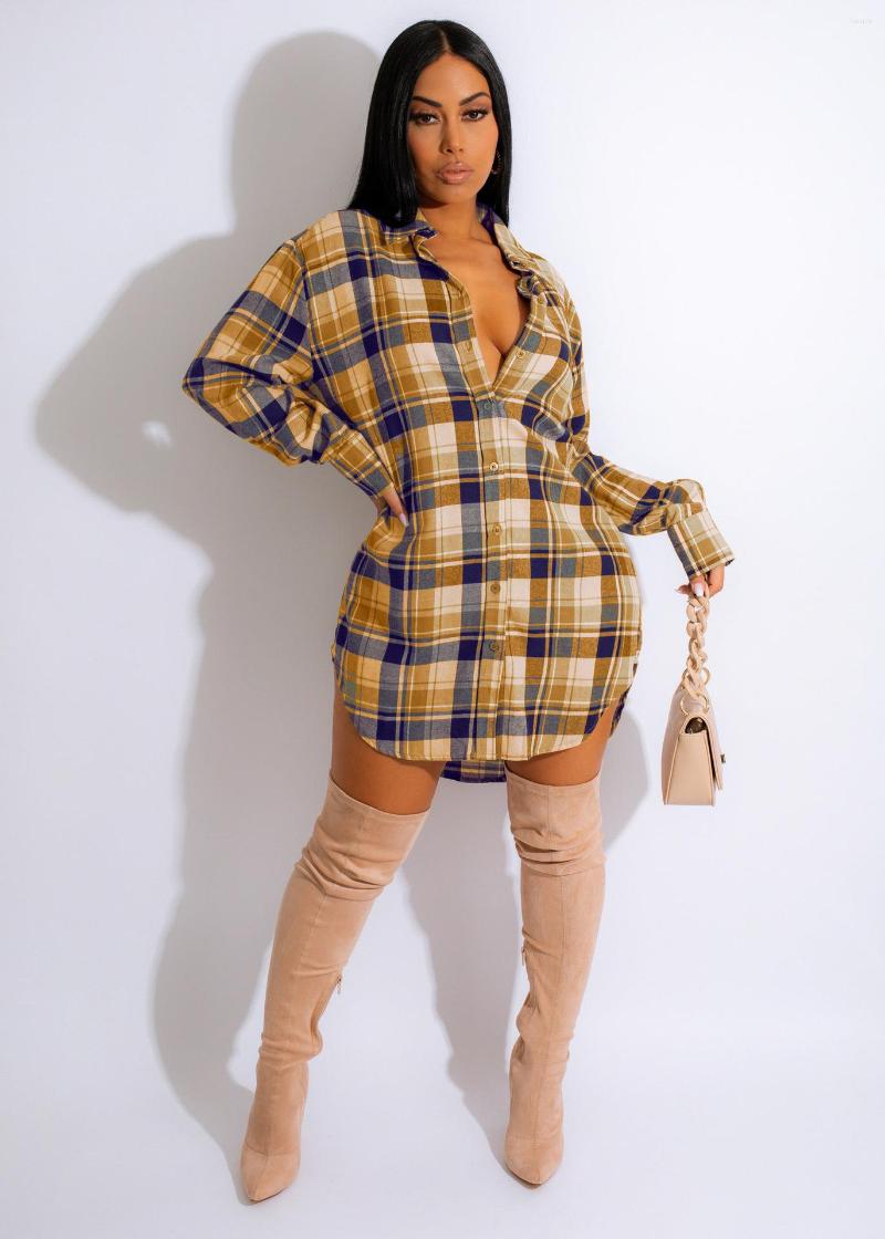 Casual Dresses Plaid Shirt Dress For Women Sexy Loose Single Breasted Long Sleeves Lapel Jacket Mini Office Ladies Streetwear 2022, Green
Casual Dresses Plaid Shirt Dress For Women Sexy Loose Single Breasted Long Sleeves Lapel Jacket Mini Office Ladies Streetwear 2022, Green