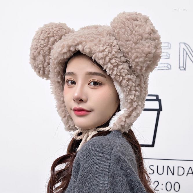 Berets Russian Bear Plush Bomber Winter Hats Thick Fur Cartoon Hat With Ears Faux Furry Cap Head Warmer Outdoor Earflap Girl Women, Black
Berets Russian Bear Plush Bomber Winter Hats Thick Fur Cartoon Hat With Ears Faux Furry Cap Head Warmer Outdoor Earflap Girl Women, Black