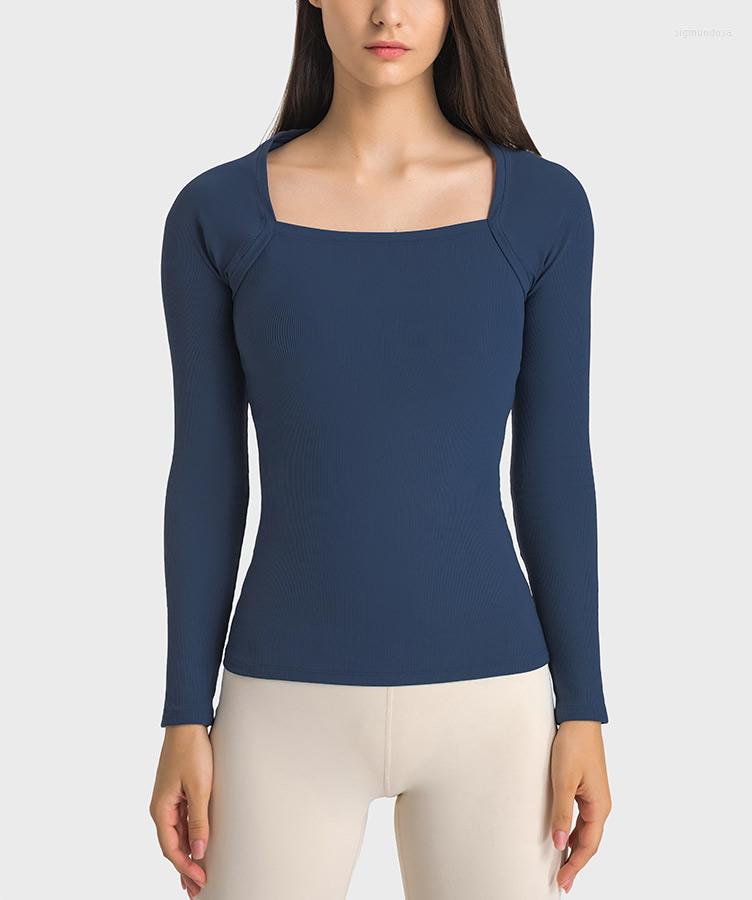 Active Shirts Women's Slim Fit Square Neck Yoga T-shirts Solid Color Top Long Sleeve Quick Dry Ribbed Hight Elastcity Fitness Running, Black
Active Shirts Women's Slim Fit Square Neck Yoga T-shirts Solid Color Top Long Sleeve Quick Dry Ribbed Hight Elastcity Fitness Running, Black