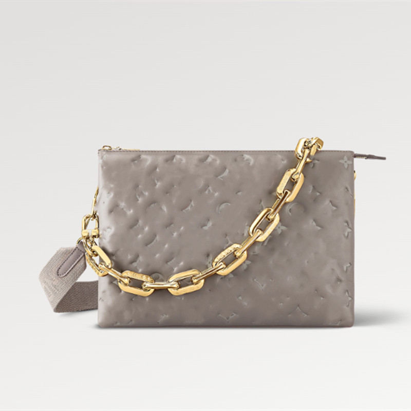 NEW Explosion Women's bags COUSSIN MM handbag Grey M20771 comfy embossed puffy lambskin gold chunky chain wide textile baguette Luxury designer bag
NEW Explosion Women's bags COUSSIN MM handbag Grey M20771 comfy embossed puffy lambskin gold chunky chain wide textile baguette Luxury designer bag