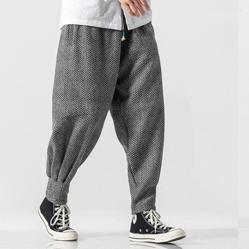 Men's Pants Baggy Men Winter Thicken Wool Harem Male Chinese Style Warm Oversize Trousers Casual Plaid, Black
Men's Pants Baggy Men Winter Thicken Wool Harem Male Chinese Style Warm Oversize Trousers Casual Plaid, Black