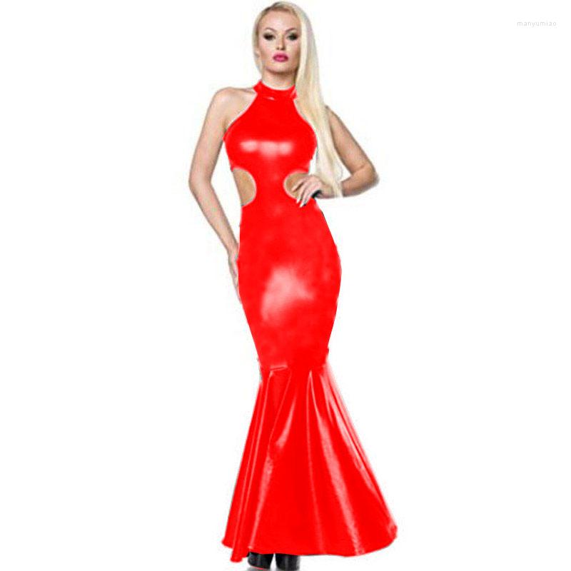 Casual Dresses Party Mermaid Dress PVC Maxi Sleeveless High Neck Vinyl Long Sexy Hollow Out Bodycon Evening Plus Size, Black
Casual Dresses Party Mermaid Dress PVC Maxi Sleeveless High Neck Vinyl Long Sexy Hollow Out Bodycon Evening Plus Size, Black